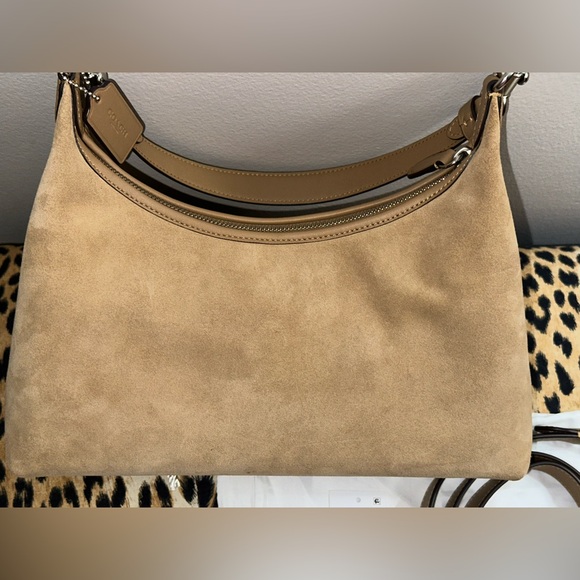 Coach Juliet Shoulder bag in Suede Peanut Tan - Picture 6 of 15